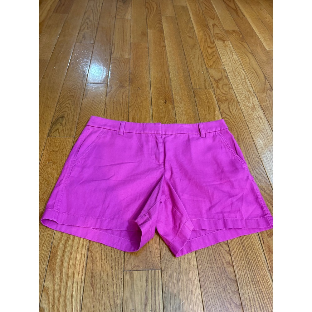 J.Crew Womens Fuchsia Pink Chino Shorts Size 16 New